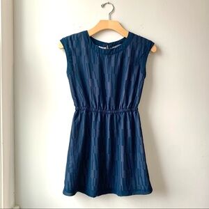 Vince Sleeveless Mini Dress Navy Blue Medium